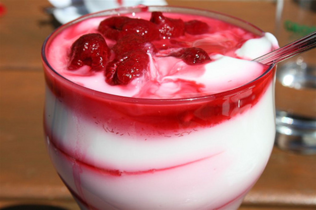Live yogurt is great for digestive system health