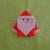 Use a black marker to draw the eyes and a red marker for the mouth. There's your little origami santa. Isn't he cute? Use a black marker to draw the eyes and a red marker for the mouth. There's your little origami santa. Isn't he cute?