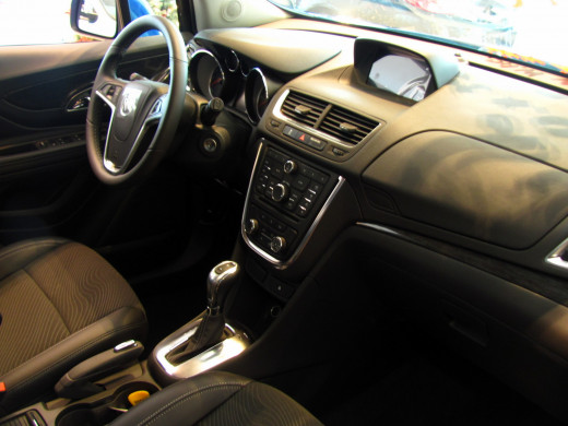 Encore interior offers a very comfortable ride and luxury appointments for a compact crossover vehicle