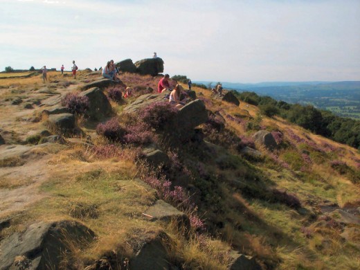 Otley Chevin viewpoint - the peak is still a little way off