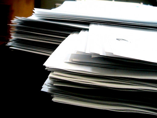 Paper stacks that could be recycled