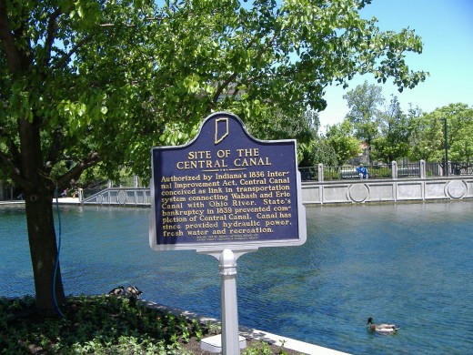 Central Canal historical marker