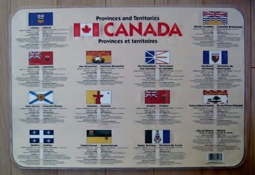                          Canada:-                Provinces & Territories