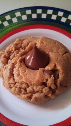 Hurry-up Peanut Butter Chocolate Chip Kiss Cookies