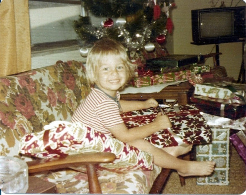 Little Chuckie on Christmas Day 1974