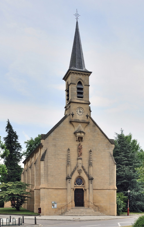 Luxembourg City: Glacis Chapel, inaugurated in 1885