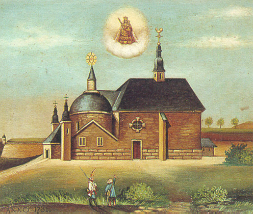 Neipuertskapell - The former Chapelle Notre-Dame on the Glacis (Limpertsberg) destroyed 1796 by the French army