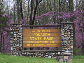 Pokagon State Park Entrance