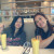 Friends enjoying the mango shake