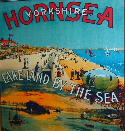 Period poster printed in the days of the North Eastern Railway (before 1922)