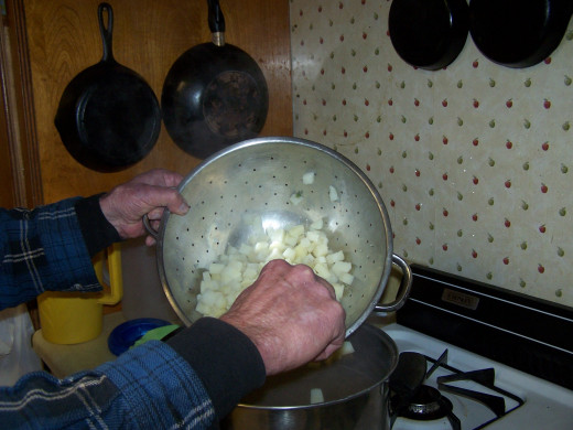 Add the potatoes.