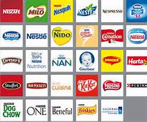 These represent only a few of Nestle brands.