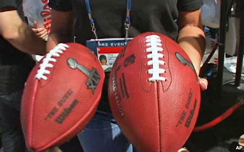 The footballs for the Super Bowl are made right after the championship playoffs.