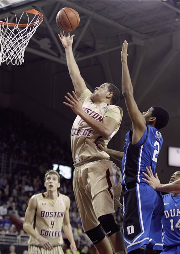Boston College's muscle, junior Ryan Anderson. He's 6-9, 216 pounds.