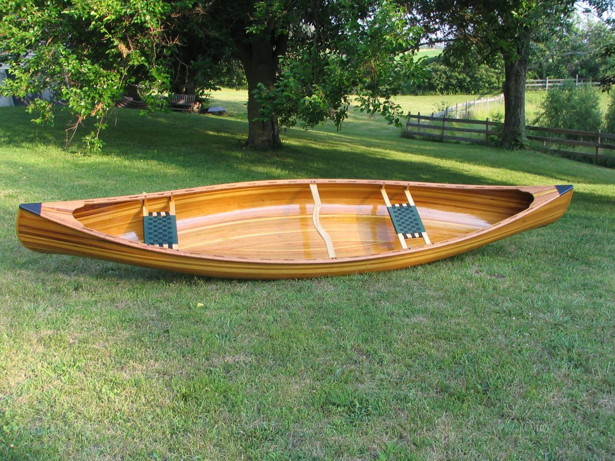 repair Canoe strip cedar