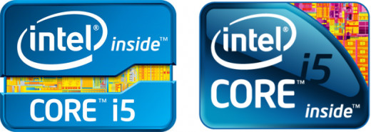 The logo of the previous generations of Intel Core i5 processors