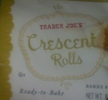Outer package of crescent rolls