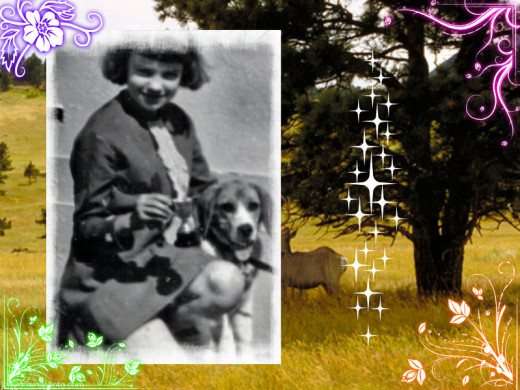 Myself and Lassie all those years ago.
