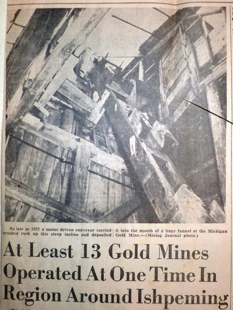 Gold Mining in Michigans Upper Peninsula: 13 Mines at One Time