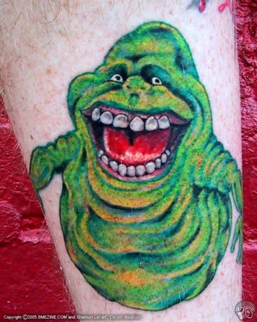 Slimer from "Ghostbusters"