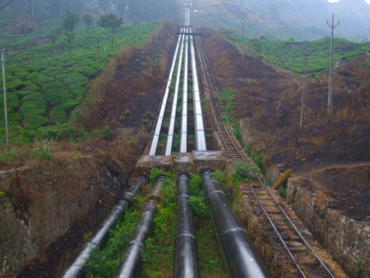 Feeder Pipes To Pallivasal Hydel Power Project.