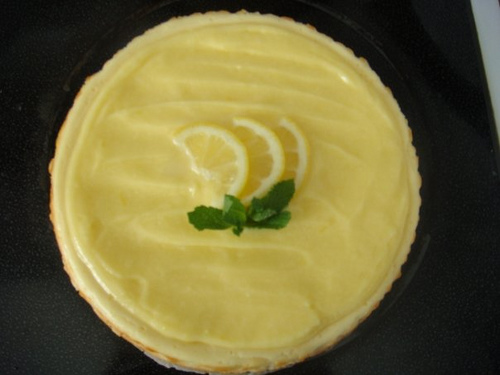A bowl of tangy lemon custard.