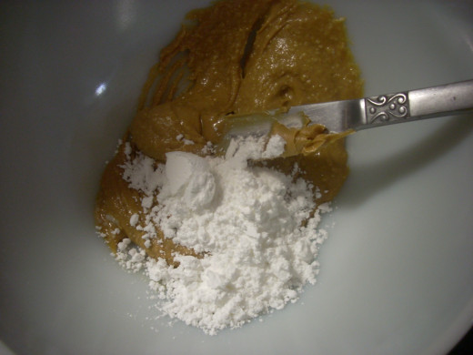 Adding the Confectioner's Sugar and Vanilla Extract