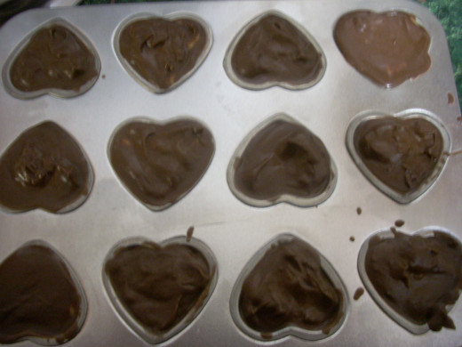 Molds are Completed Now to the Freezer