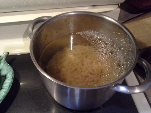 Step Two: Boil your pasta with a little bit of salt for about 10 minutes, until soft