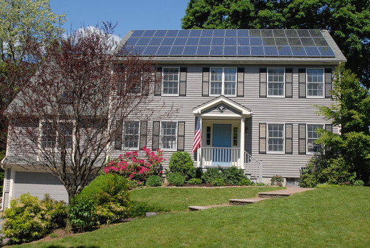 Solar Panels on House Top Solar Panels on House Top