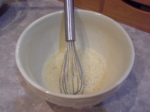 Step Four: In a separate bowl, mix your wet ingredients