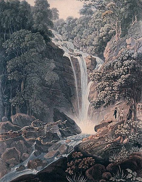 Waterfall painted in 1818 and almost unchanged today (though it is easier to reach!)