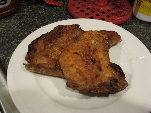 Oven fried pork chops with Itlaian flavors - yum!