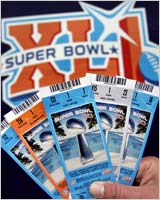 Super Bowl tickets are in great demand.