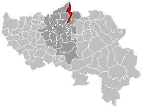 Map location of Visé, Liège province, Belgium