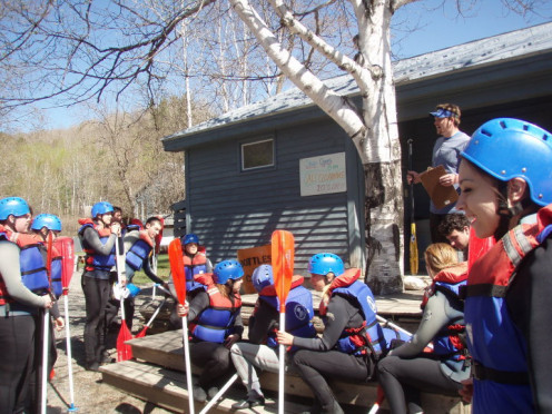 All suited up and ready to hit that first wave. Well, not quite. We need some instructions first. 2010