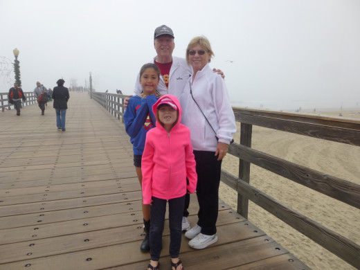 The grand-kids enjoyed a day on the pier with us.