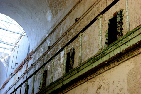 Early parts of the prison contained elaborate decor.