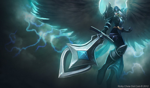 "Judgement" Kayle, League of Legends, copyright Riot Games, Inc.