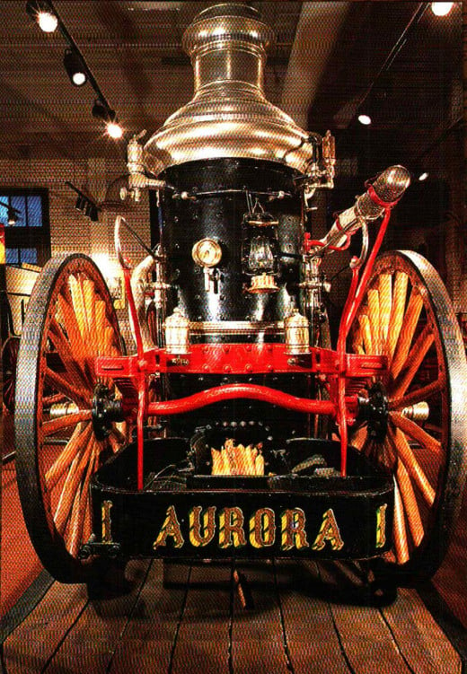 Aurora Indiana's first steam driven pumper was named Thomas Gaff