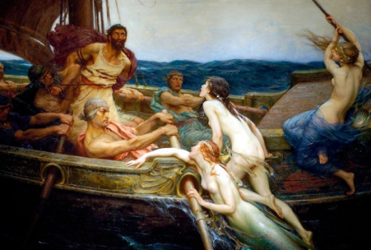 Ulysses and the Sirens by Herbert Draper