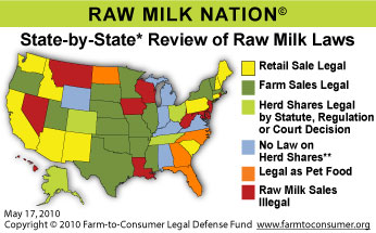 Want to know if raw milk is available in your state?  Find out here!