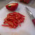 Step Eight: Slice up about half of your red pepper