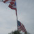Puerto Rico Flag atop United States Flag Puerto Rico Flag atop United States Flag