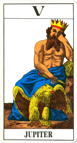 Jupiter Tarot card by Johann Georg Rauch