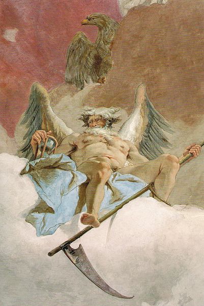 A painting of Saturn by Giovanni Battista Tiepolo 
