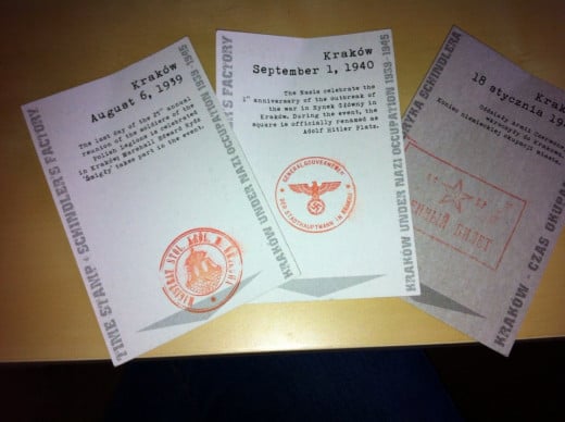 Cards stamped 