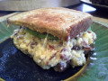 Delicious Ham and Cheese Breakfast Sandwich