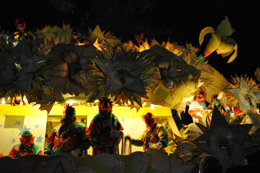 Orpheus flowers and krewe members