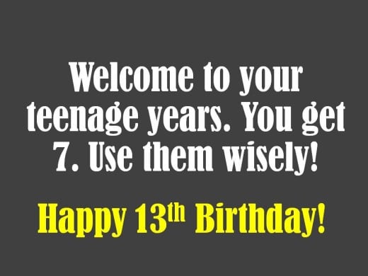 13th Birthday Wishes: What to Write in a Card | Holidappy